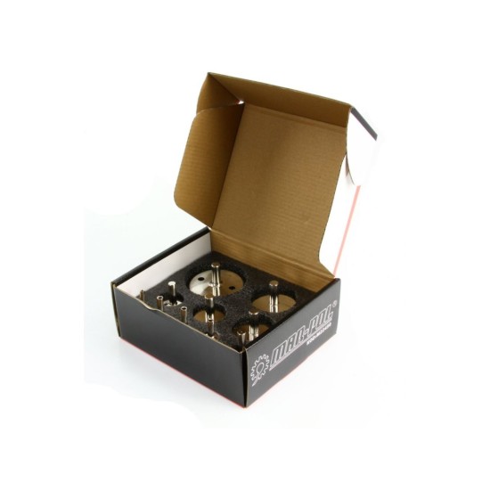 Diamantové dierovky, sada 10ks, 6-68mm, pozinkované MAR-POL