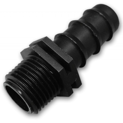 Konektor vonkajší závit 3/4", hadicová vsuvka pre odkvapkávaciu hadicu 16mm BRADAS Konektor vonkajší závit 3/4", hadicová vsuvka pre odkvapkávaciu hadicu 16mm BRADAS
