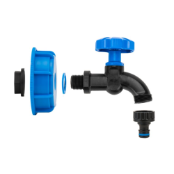 Sada pre IBC nádobu na vodu, uzáver S60x6 s kohútikom 1/2"