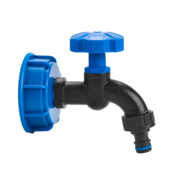 Sada pre IBC nádobu na vodu, uzáver S60x6 s kohútikom 1/2"