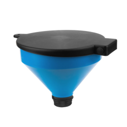 Lievik pre IBC nádobu na vodu s DIA filtrom, priemer 25cm, vonkajší závit 2" a kryt