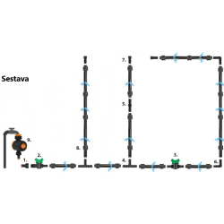 Zavlažovacia súprava, kvapková zavlažovacia hadica prietok vody Drip ø16mm 100m, 182ks BRADAS príslušenstvo Zavlažovacia súprava, kvapková zavlažovacia hadica prietok vody Drip ø16mm 100m, 182ks BRADAS príslušenstvo