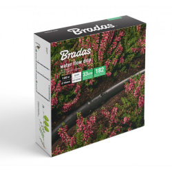 Zavlažovacia súprava, kvapková zavlažovacia hadica prietok vody Drip ø16mm 100m, 182ks BRADAS príslušenstvo