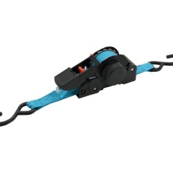 Račňový a háčikový popruh samonavíjací 320daN 3,5 m TÜV BLUE WAY COMPASS Račňový a háčikový popruh samonavíjací 320daN 3,5 m TÜV BLUE WAY COMPASS