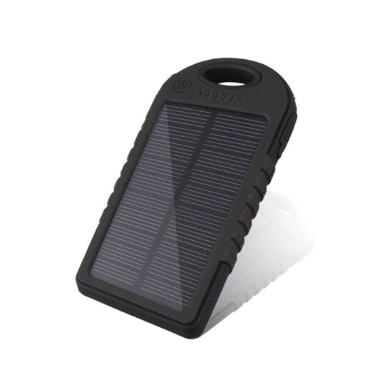 Solárna powerbanka 5000mAh s LED baterkou Solárna powerbanka 5000mAh s LED baterkou