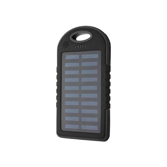Solárna powerbanka 5000mAh s LED baterkou Solárna powerbanka 5000mAh s LED baterkou