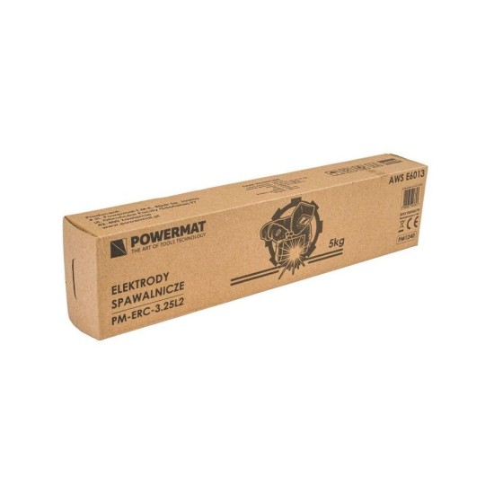 Rutilové elektródy 3,25mm, 350mm, 5kg POWERMAT Rutilové elektródy 3,25mm, 350mm, 5kg POWERMAT