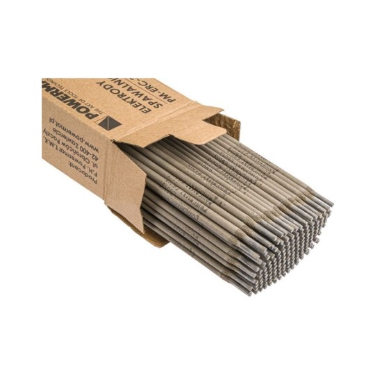 Rutilové elektródy 3,25mm, 350mm, 5kg POWERMAT Rutilové elektródy 3,25mm, 350mm, 5kg POWERMAT