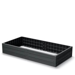 Vyvýšená posteľ 1492x756x250mm, antracitová ZÁKLADŇA WOODY