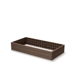 Vyvýšený záhon 1492x756x250mm, hnedý BASE WOODY