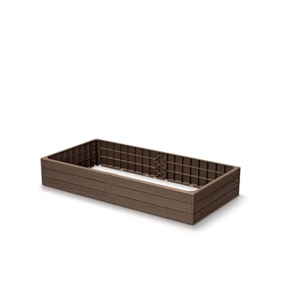 Vyvýšený záhon 1492x756x250mm, hnedý BASE WOODY