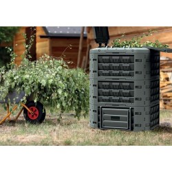 Plastový kompostér 650l, čierny COMPOGREEN VARIO Plastový kompostér 650l, čierny COMPOGREEN VARIO