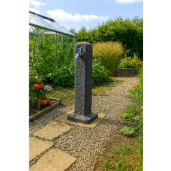 Záhradný vodný stĺpec s kohútikom 24x24x90cm, antracitový POLLER Záhradný vodný stĺpec s kohútikom 24x24x90cm, antracitový POLLER