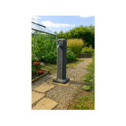 Záhradný vodný stĺpec s kohútikom 24x24x90cm, antracitový POLLER