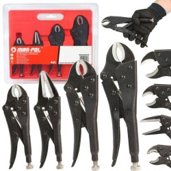 Sada upínacích klieští 4ks, 125-250mm MAR-POL