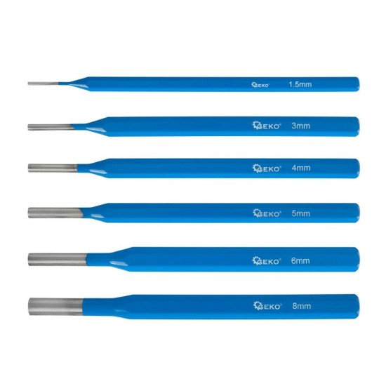 Sada vylamovacích otvorov 1,5-8mm, 6ks GEKO Sada vylamovacích otvorov 1,5-8mm, 6ks GEKO