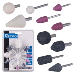 Brúsne nástavce pre priamu brúsku 3mm/6mm 10ks GEKO Brúsne nástavce pre priamu brúsku 3mm/6mm 10ks GEKO