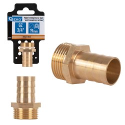 Mosadzná hadica 19mm s vonkajším závitom 3/4" GEKO Mosadzná hadica 19mm s vonkajším závitom 3/4" GEKO