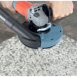 Kryt na odsávanie prachu na brúsenie uhlovou brúskou, Ø125 mm s kefovým krúžkom EXTOL PREMIUM