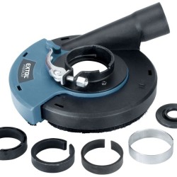 Kryt na odsávanie prachu na brúsenie uhlovou brúskou, Ø125 mm s kefovým krúžkom EXTOL PREMIUM