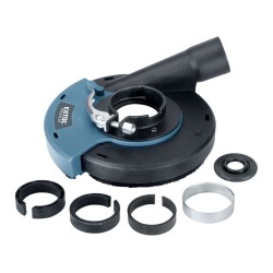 Kryt na odsávanie prachu na brúsenie uhlovou brúskou, Ø125 mm s kefovým krúžkom EXTOL PREMIUM