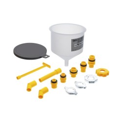 Lievik na plnenie chladiaceho systému motora, priehľadný pomocou adaptérov BGS