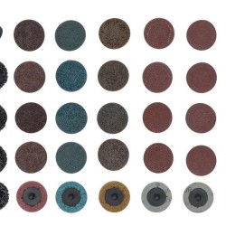 Brusné kotouče, průměr 50mm, různé typy, sada 35 dílů BGS