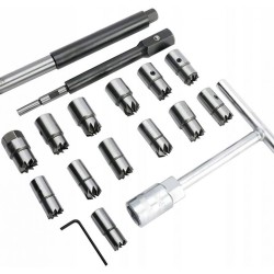 Rezačky sediel vstrekovačov, sada 17ks MAR-POL Rezačky sediel vstrekovačov, sada 17ks MAR-POL