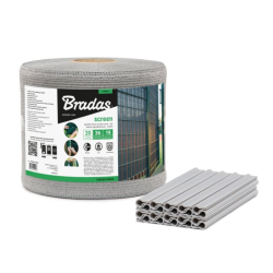 Plot, balkónová látka 19cmx36m, svetlosivá BRADAS Plot, balkónová látka 19cmx36m, svetlosivá BRADAS