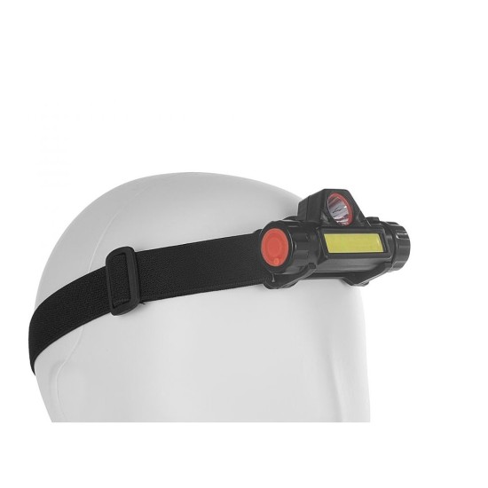 LED čelovka COB 3W+XPE, 800mAh, s nastaviteľnou hlavou, dobíjací KELTIN LED čelovka COB 3W+XPE, 800mAh, s nastaviteľnou hlavou, dobíjací KELTIN