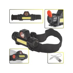 LED čelovka COB 3W+XPE, 800mAh, s nastaviteľnou hlavou, dobíjací KELTIN LED čelovka COB 3W+XPE, 800mAh, s nastaviteľnou hlavou, dobíjací KELTIN