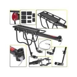 Zadný nosič bicyklov, hliník so vzperami, 50kg KELTIN Zadný nosič bicyklov, hliník so vzperami, 50kg KELTIN