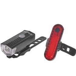 Svetlo na bicykel, sada vpredu 900mAh, zadné 400mAh KELTIN Svetlo na bicykel, sada vpredu 900mAh, zadné 400mAh KELTIN