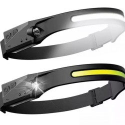 Čelovka s IR snímačom pohybu, 350lm, COB LED/XPE LED, USB nabíjanie KELTIN