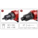 Nitovacie kliešte s otočnou hlavou COMBO, na nit. matice M3-M6 a trhacie nity 2,4-4,8mm FORTUM Nitovacie kliešte s otočnou hlavou COMBO, na nit. matice M3-M6 a trhacie nity 2,4-4,8mm FORTUM
