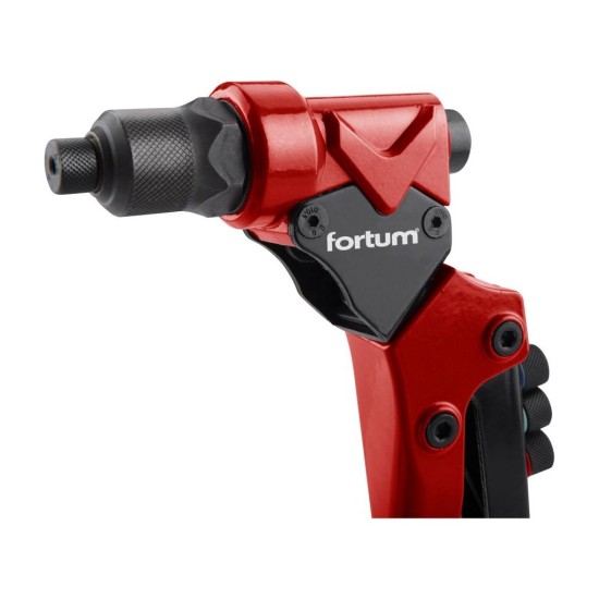 Nitovacie kliešte s otočnou hlavou COMBO, na nit. matice M3-M6 a trhacie nity 2,4-4,8mm FORTUM