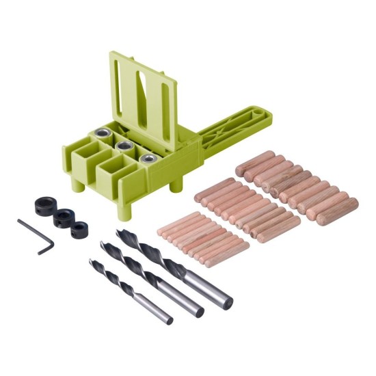 Hmoždinka, s vrtákmi a kolíkmi ø6-8-10mm, sada 44ks EXTOL CRAFT