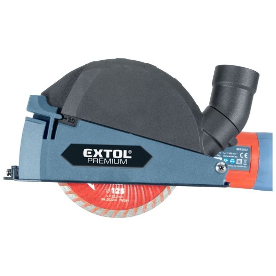 Kryt na odsávanie prachu na rezanie uhlovou brúskou, Ø115/125mm EXTOL PREMIUM Kryt na odsávanie prachu na rezanie uhlovou brúskou, Ø115/125mm EXTOL PREMIUM