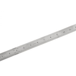Pravítko 30cm, nehrdzavejúca oceľ GEKO