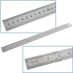 Pravítko 30cm, nehrdzavejúca oceľ GEKO