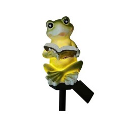 LED solárne dekoratívne záhradné svietidlo FROG