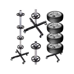 Stojan na pneumatiky, mobilný, 100kg GEKO Stojan na pneumatiky, mobilný, 100kg GEKO