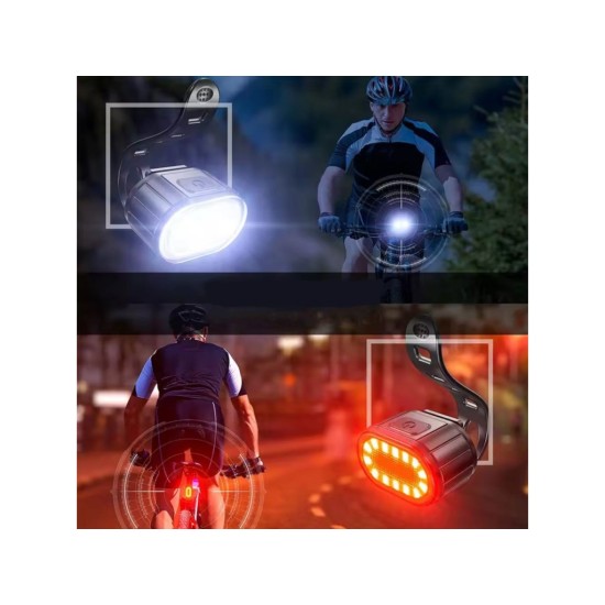 Svetlá na bicykel, vpredu biele, vzadu červené Svetlá na bicykel, vpredu biele, vzadu červené