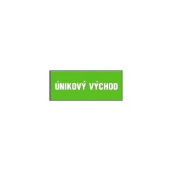 Stôl - Núdzový východ, nálepka 210x87mm Stôl - Núdzový východ, nálepka 210x87mm