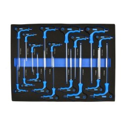 Nástrčná vložka - skrutkovače typu "T" Torx, Hex, sada 18ks GEKO Nástrčná vložka - skrutkovače typu "T" Torx, Hex, sada 18ks GEKO