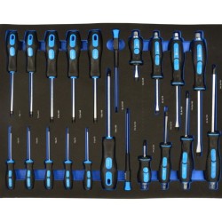 Zásuvková vložka - skrutkovače, sada 21ks GEKO