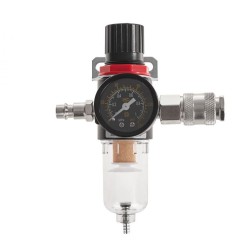 Regulátor tlaku vzduchu s odlučovačom vody a manometrom 1/4" GEKO Regulátor tlaku vzduchu s odlučovačom vody a manometrom 1/4" GEKO
