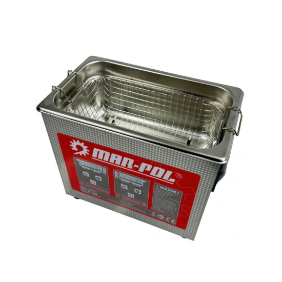 Ultrazvuková čistička 120 W, 3,2 l, nehrdzavejúca oceľ - MAR-POL
