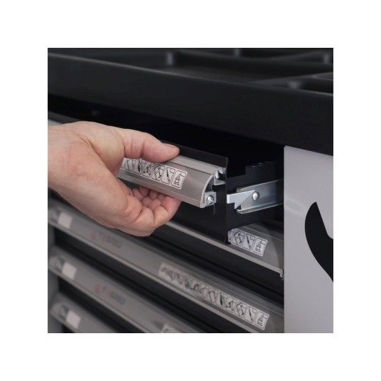 Dielenská mobilná skrinka, 7 zásuviek, sada náradia 251ks TAGRED