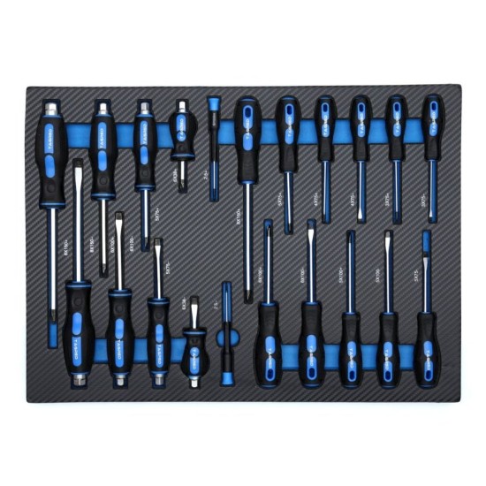 Dielenská mobilná skrinka, 7 zásuviek, sada náradia 251ks TAGRED